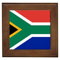 South Africa Flag Framed Tile by FlagGallery