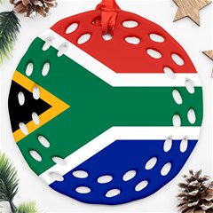 South Africa Flag Round Filigree Ornament (two Sides) by FlagGallery