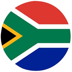 South Africa Flag Wooden Bottle Opener (round) by FlagGallery