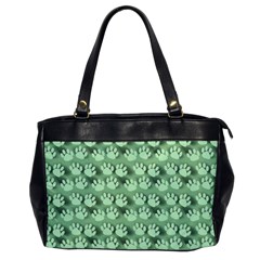 Pattern Texture Feet Dog Green Oversize Office Handbag