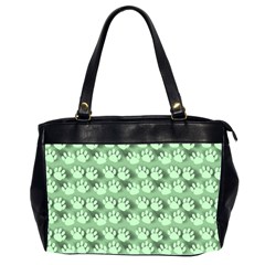 Pattern Texture Feet Dog Green Oversize Office Handbag (2 Sides) by HermanTelo