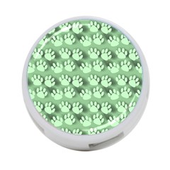 Pattern Texture Feet Dog Green 4-port Usb Hub (one Side) by HermanTelo