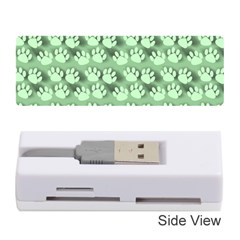 Pattern Texture Feet Dog Green Memory Card Reader (stick)