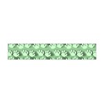 Pattern Texture Feet Dog Green Flano Scarf (Mini) Front