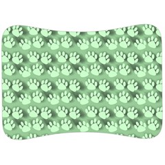 Pattern Texture Feet Dog Green Velour Seat Head Rest Cushion by HermanTelo