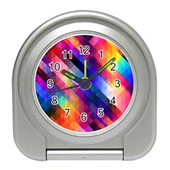 Abstract Background Colorful Pattern Travel Alarm Clock