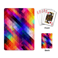 Abstract Background Colorful Pattern Playing Cards Single Design (rectangle)