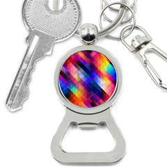 Abstract Background Colorful Pattern Bottle Opener Key Chain by HermanTelo