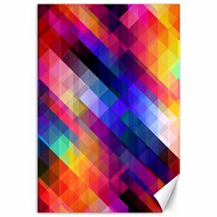 Abstract Background Colorful Pattern Canvas 12  X 18  by HermanTelo