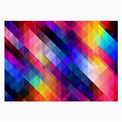 Abstract Background Colorful Pattern Large Glasses Cloth (2 Sides)