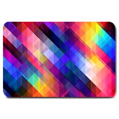 Abstract Background Colorful Pattern Large Doormat 