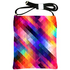 Abstract Background Colorful Pattern Shoulder Sling Bag