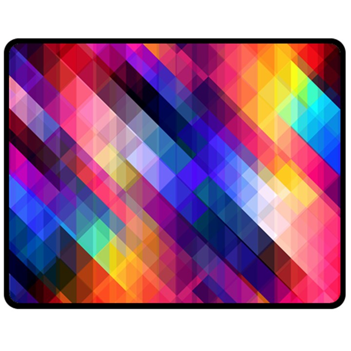 Abstract Background Colorful Pattern Fleece Blanket (Medium) 