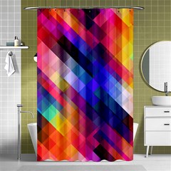 Abstract Background Colorful Pattern Shower Curtain 48  X 72  (small) 