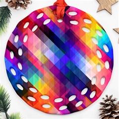 Abstract Background Colorful Pattern Ornament (round Filigree)