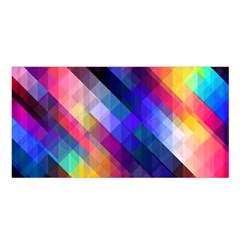 Abstract Background Colorful Pattern Satin Shawl