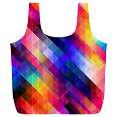 Abstract Background Colorful Pattern Full Print Recycle Bag (xxl)