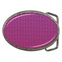 Background Polka Pattern Pink Belt Buckles