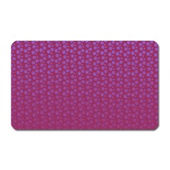 Background Polka Pattern Pink Magnet (rectangular) by HermanTelo