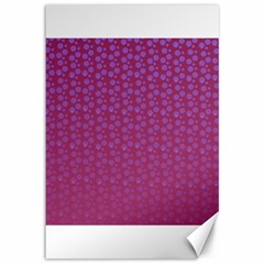 Background Polka Pattern Pink Canvas 12  X 18 