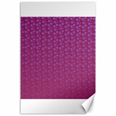 Background Polka Pattern Pink Canvas 24  X 36  by HermanTelo