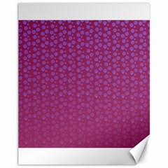 Background Polka Pattern Pink Canvas 11  X 14 