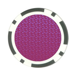 Background Polka Pattern Pink Poker Chip Card Guard by HermanTelo