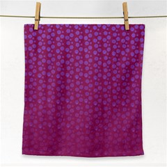 Background Polka Pattern Pink Face Towel