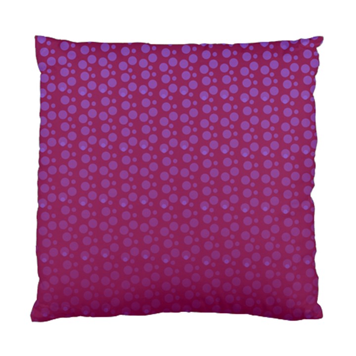 Background Polka Pattern Pink Standard Cushion Case (Two Sides)