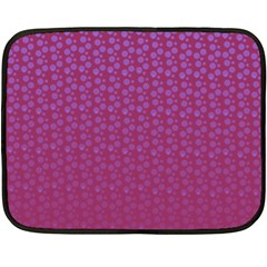 Background Polka Pattern Pink Fleece Blanket (mini)