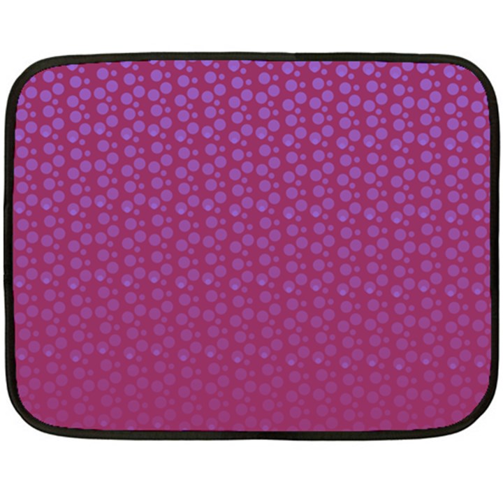 Background Polka Pattern Pink Fleece Blanket (Mini)