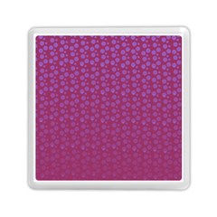 Background Polka Pattern Pink Memory Card Reader (square)