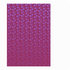 Background Polka Pattern Pink Small Garden Flag (two Sides)