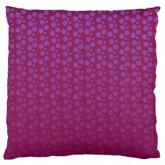 Background Polka Pattern Pink Large Cushion Case (two Sides)