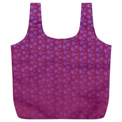 Background Polka Pattern Pink Full Print Recycle Bag (xl)