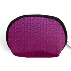 Background Polka Pattern Pink Accessory Pouch (medium)