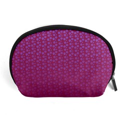 Background Polka Pattern Pink Accessory Pouch (large)