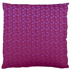 Background Polka Pattern Pink Standard Flano Cushion Case (one Side)