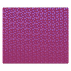 Background Polka Pattern Pink Double Sided Flano Blanket (small) 