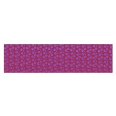 Background Polka Pattern Pink Satin Scarf (oblong)