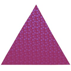 Background Polka Pattern Pink Wooden Puzzle Triangle by HermanTelo