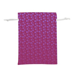 Background Polka Pattern Pink Lightweight Drawstring Pouch (s)