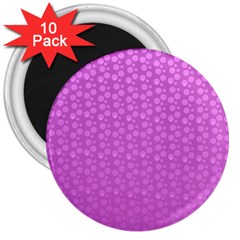 Background Polka Pink 3  Magnets (10 pack) 