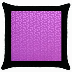 Background Polka Pink Throw Pillow Case (Black)