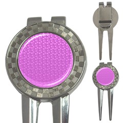 Background Polka Pink 3-in-1 Golf Divots