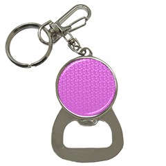 Background Polka Pink Bottle Opener Key Chain by HermanTelo