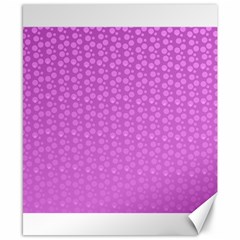 Background Polka Pink Canvas 8  x 10 