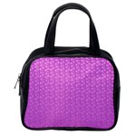 Background Polka Pink Classic Handbag (One Side) Front