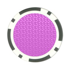 Background Polka Pink Poker Chip Card Guard (10 Pack) by HermanTelo