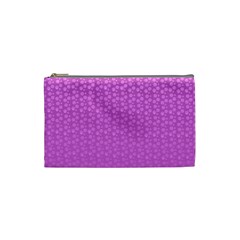 Background Polka Pink Cosmetic Bag (small) by HermanTelo